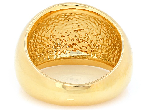 Pre-Owned Moda Al Massimo® 18k Yellow Gold Over Bronze High Polish Dome Ring. Made in Italy. - Size 8
