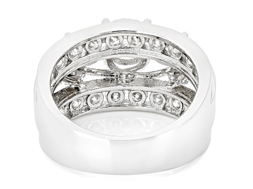 Pre-Owned MOISSANITE FIRE® 2.96CTW DEW ROUND PLATINEVE® RING - Size 7