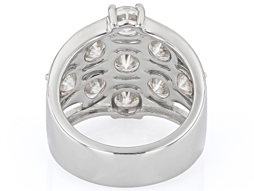 Pre-Owned MOISSANITE FIRE® 4.50CTW DEW ROUND PLATINEVE® RING - Size 8
