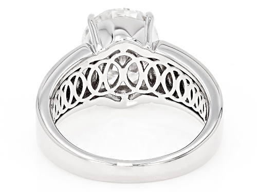 Pre-Owned MOISSANITE FIRE® 4.20CT DEW OVAL PLATINEVE® RING - Size 8