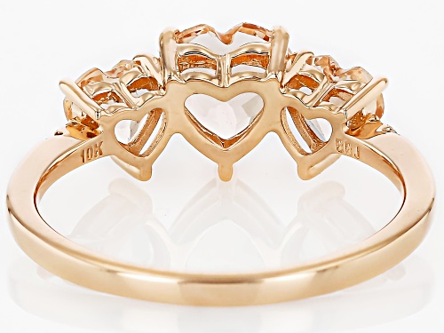 Pre-Owned 1.72ctw Cor De Rosa™ Morganite With 0.03ctw White Diamond 10k Rose Gold Ring - Size 7