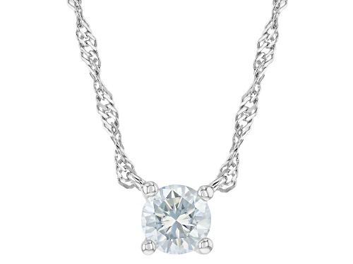 Pre-Owned MOISSANITE FIRE® 2.10CTW DEW ROUND  PLATINEVE® STUD AND HOOP EARRINGS WITH NECKLACE JEWELR