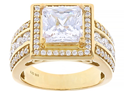 Pre-Owned Charles Winston For Bella Luce® 6.06ctw Diamond Simulant Eterno™ Yellow Scintillant Cut® R - Size 9