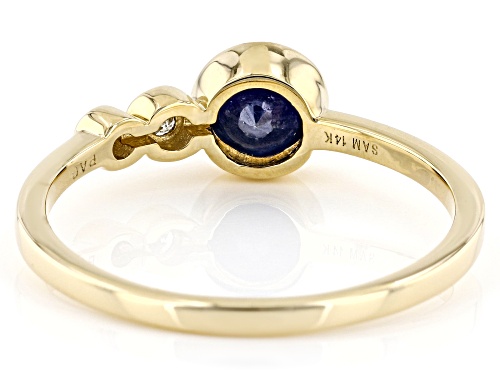 Park Avenue Collection® 0.74ctw Sapphire And Diamond 14k Yellow Gold September Birthstone Ring - Size 7