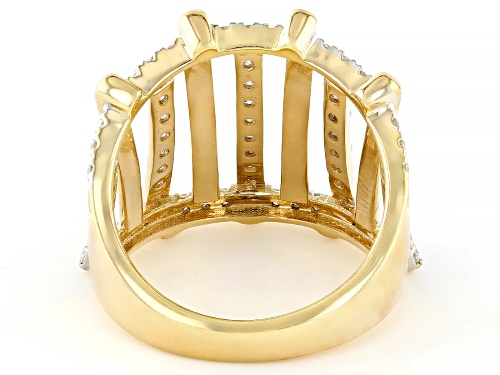 Park Avenue Collection® 1.00ctw Round White Diamond 14k Yellow Gold Open Design Ring - Size 6