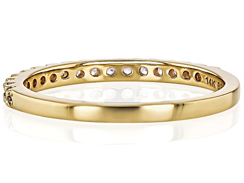 Park Avenue Collection® 0.28ctw Round Pink Sapphire 14k Yellow Gold Band Ring - Size 7