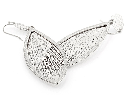 Paula Deen Jewelry™ Silver Tone Cut Out Leaf Dangle Earrings