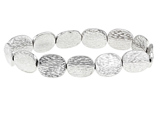 Paula Deen Jewelry™ Silver Tone Hammered Stretch Bracelet Set Of Five