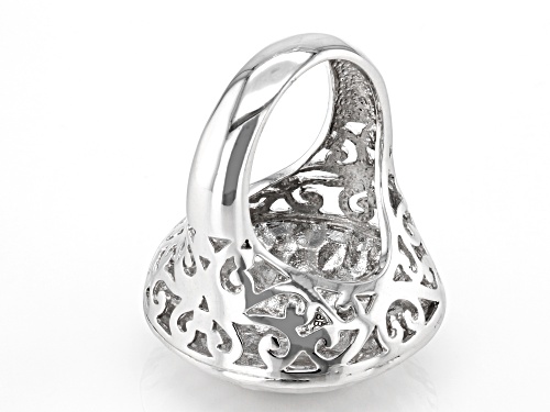 Paula Deen Jewelry™ Textured Rhodium Over Sterling Silver Dome Ring - Size 7