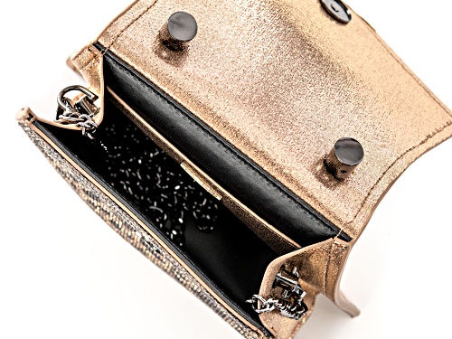 Pre-Owned Off Park® Collection, Crystal Gunmetal Tone Leopard Clutch