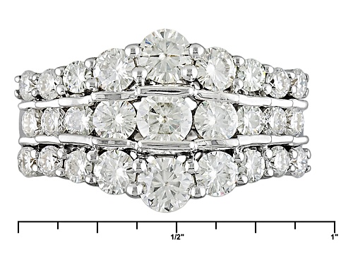 Pre-Owned Moissanite Fire® 2.24ctw Diamond Equivalent Weight Round Platineve™ Ring - Size 11