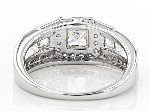 Pre-Owned Bella Luce ® 2.29ctw Rhodium Over Sterling Silver Ring (1.47ctw DEW) - Size 5