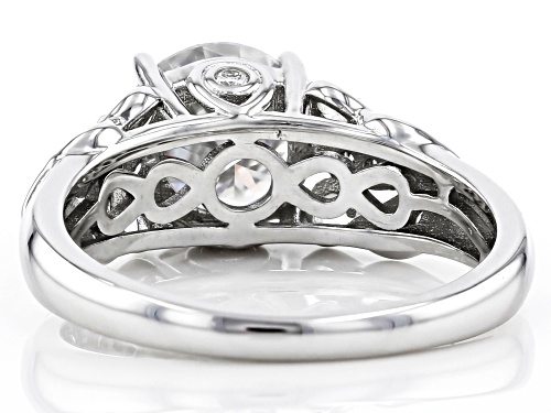 Pre-Owned MOISSANITE FIRE(R) 2.10CTW DEW ROUND PLATINEVE(R) RING - Size 11