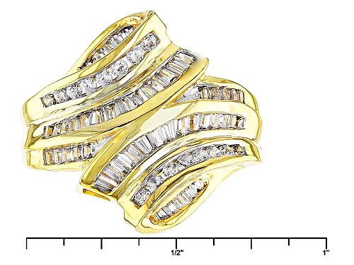 Pre-Owned Bella Luce ® 1.92ctw Diamond Simulant Baguette & Round Eterno ™ Yellow Ring (1.40ctw Dew) - Size 7