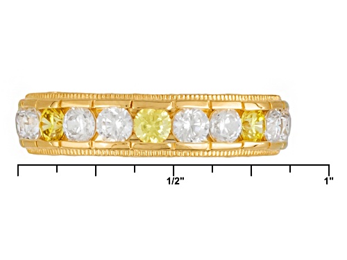 Pre-Owned Bella Luce ® 2.06ctw Canary And White Diamond Simulants Eterno ™ Yellow Ring (1.21ctw Dew) - Size 6