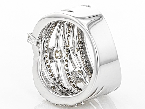 Pre-Owned Moissanite Fire® 1.53ctw Diamond Equivalent Weight Round Platineve™ Ring - Size 6