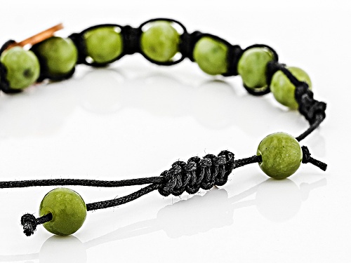Pre-Owned Artisan Collection Of Ireland™ Connemara Marble Bead & Copper Coin Adjustable Shamballa Br