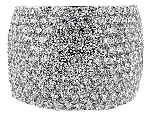 Pre-Owned Bella Luce ® 7.50CTW White Diamond Simulant Rhodium Over Sterling Silver Ring (3.93CTW DEW - Size 9
