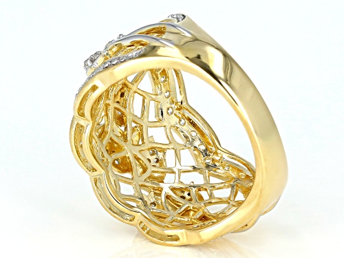 Pre-Owned Bella Luce ® 0.75CTW White Diamond Simulant Eterno™ Yellow And Rhodium Over Sterling Silve - Size 11