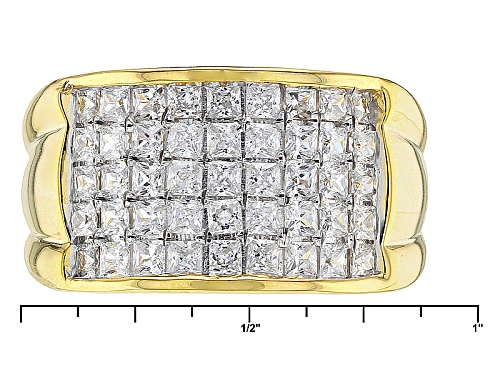 Pre-Owned Bella Luce ® 2.62ctw Diamond Simulant Princess Cut Eterno ™ Yellow  Ring (1.35ctw Dew) - Size 6