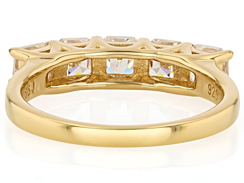 Pre-Owned 2.12ctw Asscher Cut Strontium Titanate 18k Yellow Gold Over Silver 5- - Size 5