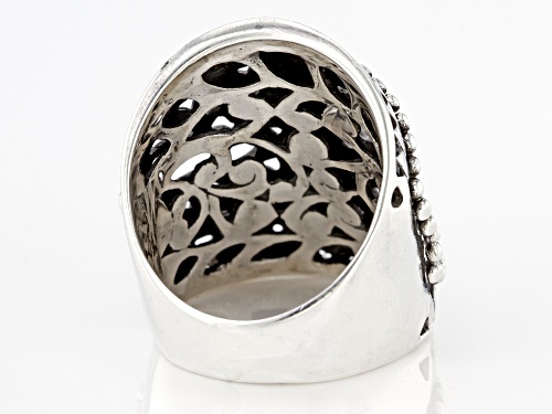 Pre-Owned Artisan Gem Collection Of Bali™ Sterling Silver Filigree Statement Ring - Size 10