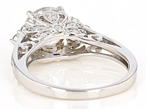 Pre-Owned Moissanite Fire® 3.50ctw Diamond Equivalent Weight Round Platineve™ Ring - Size 10