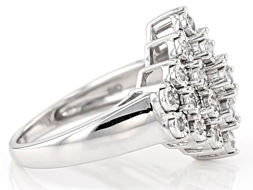 Pre-Owned Monture Diamond Collection™ .50ctw Round White Diamond Rhodium Over Sterling Silver Ring - Size 4