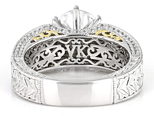 Pre-Owned Vanna K™ For Bella Luce ® Vanna K Cut Diamond Simulant Platineve ™ & Eterno ™ Yellow Ring - Size 10