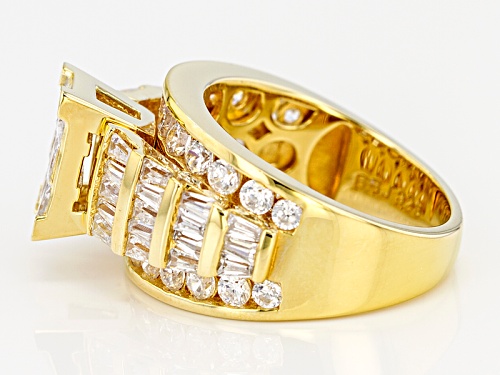 Pre-Owned Bella Luce ® 5.62ctw White Diamond Simulant Eterno ™ Yellow Ring (3.38ctw Dew) - Size 5