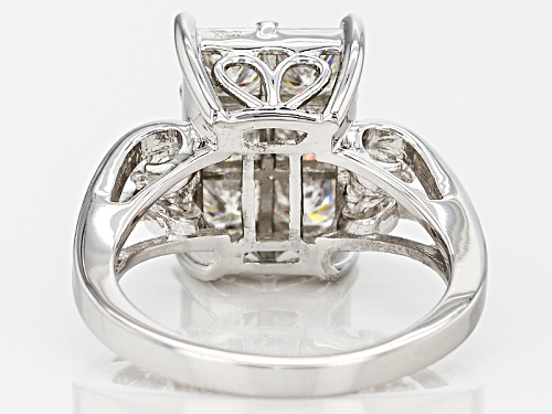 Pre-Owned Moissanite Fire® 2.66ctw Diamond Equivalent Weight Square Brilliant And Round Platineve™ R - Size 6