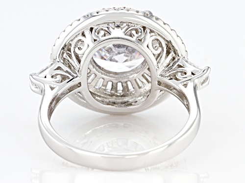 Pre-Owned Bella Luce ® 8.00ctw Rhodium Over Sterling Silver Ring - Size 11