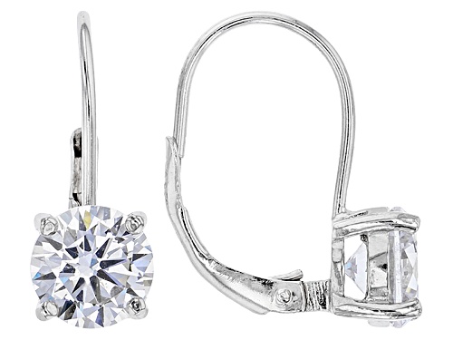 Pre-Owned Bella Luce ® 7.80ctw Diamond Simulant Rhodium Over Sterling Silver Earrings And Ring (4.91