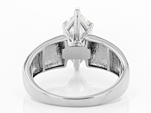 Pre-Owned Bella Luce ® 2.45ctw Rhodium Over Sterling Silver Ring (1.62ctw DEW) - Size 12