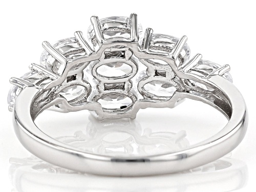 Pre-Owned Bella Luce ® 3.21ctw Rhodium Over Sterling Silver Ring (1.89ctw DEW) - Size 11