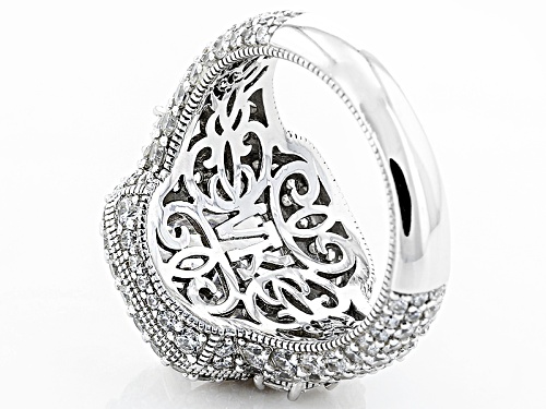 Pre-Owned Vanna K For Bella Luce ® 14.37ctw Platineve ™ Custom Design Ring - Size 9