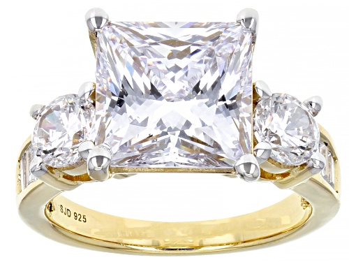 Pre-Owned Charles Winston For Bella Luce ® 14.72ctw Eterno ™ Yellow Ring With Band - Size 12