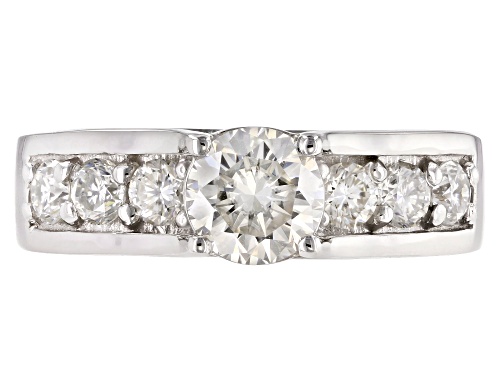 Pre-Owned Moissanite Fire® 1.78ctw Diamond Equivalent Weight Round Platineve™ Ring - Size 5