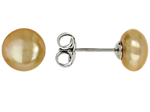 8mm Multi-Color Cultured Freshwater Pearl Stainless Steel Earring Set of 3