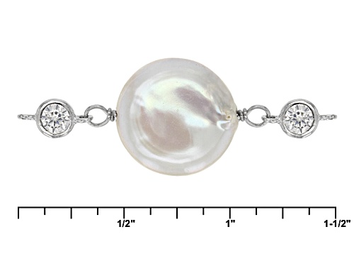 5-5.5mm/13-15mm Cultured Freshwater Pearl & 0.35ctw Bella Luce® Rhodium Over Silver 38