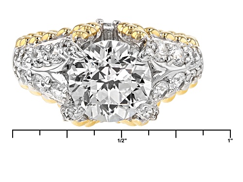 Bella Luce®6.63ctw Diamond Simulant Rhodium Over Sterling 