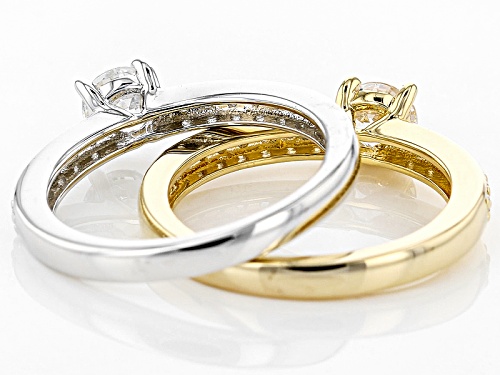Bella Luce®2.22ctw  Rhodium Over Silver & Eterno™Yellow Ring Set - Size 10
