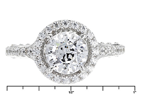 Bella Luce®4.84ctw  Diamond Simulant Rhodium Over Silver Ring - Size 11