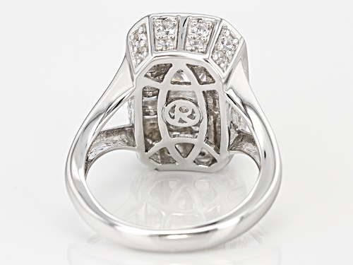 Bella Luce® 4.92ctw Diamond Simulant Rhodium Over Silver 