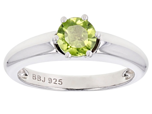 3.87ctw Round Multi-Gemstone Rhodium Over Sterling Silver Interchangeable Solitaire Ring - Size 8