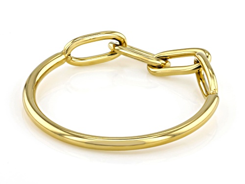 Sophisticated Steel® Gold Tone Stainless Steel Paperclip Ring - Size 9