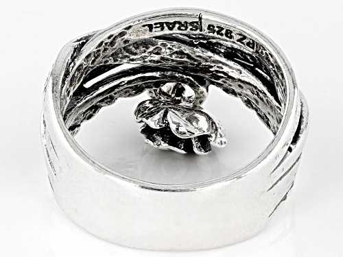 Artisan Collection of Israel™ Sterling Silver Rose Charm Ring - Size 6