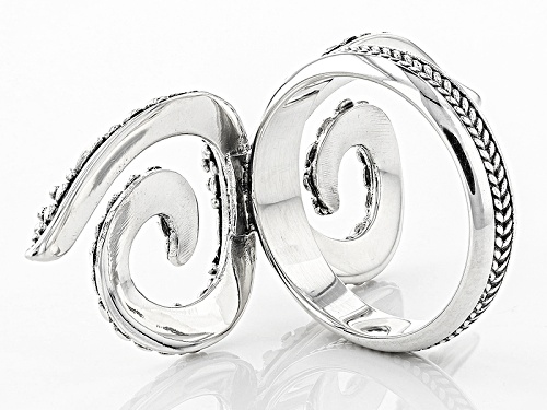 Artisan Gem Collection Of Bali™ Sterling Silver Filigree Swirl Ring - Size 12