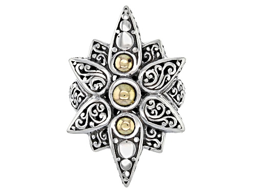 Artisan Collection Of Bali ™ Sterling Silver And 18k Gold Star Bright Ring - Size 6