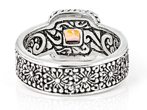 Artisan Collection of Bali™ 1.15ct Square Ardent™ Topaz Silver Solitaire Ring - Size 8